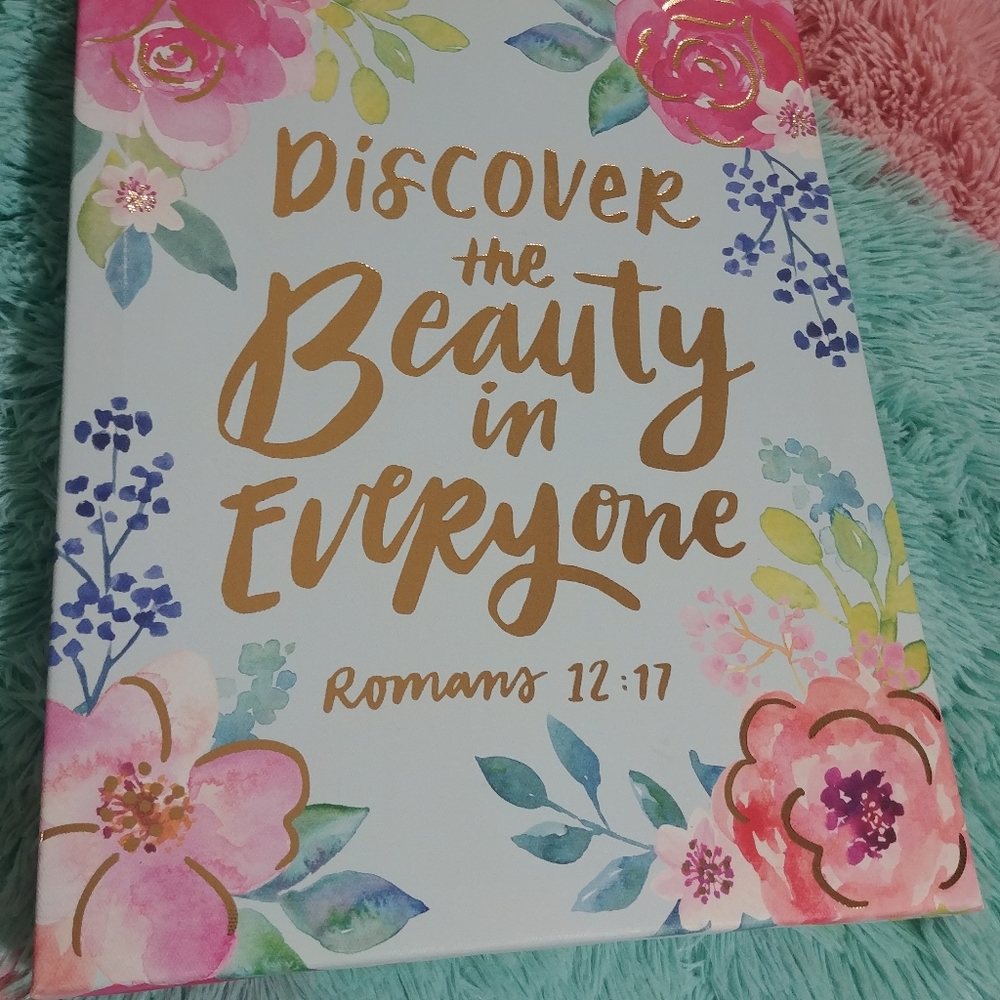 NEW Chic Decor Piece picture Romans 12:17 floral canvas painting